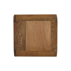 Clink Mini Curve Oak-ish Wall Mounted Bedside - Furniture One Shop