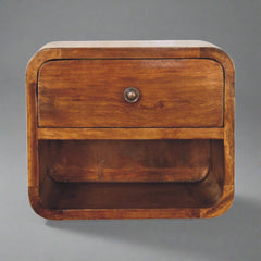 Lambeth Mini Curve Floating Bedside - Furniture One Shop