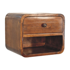 Lambeth Mini Curve Floating Bedside - Furniture One Shop