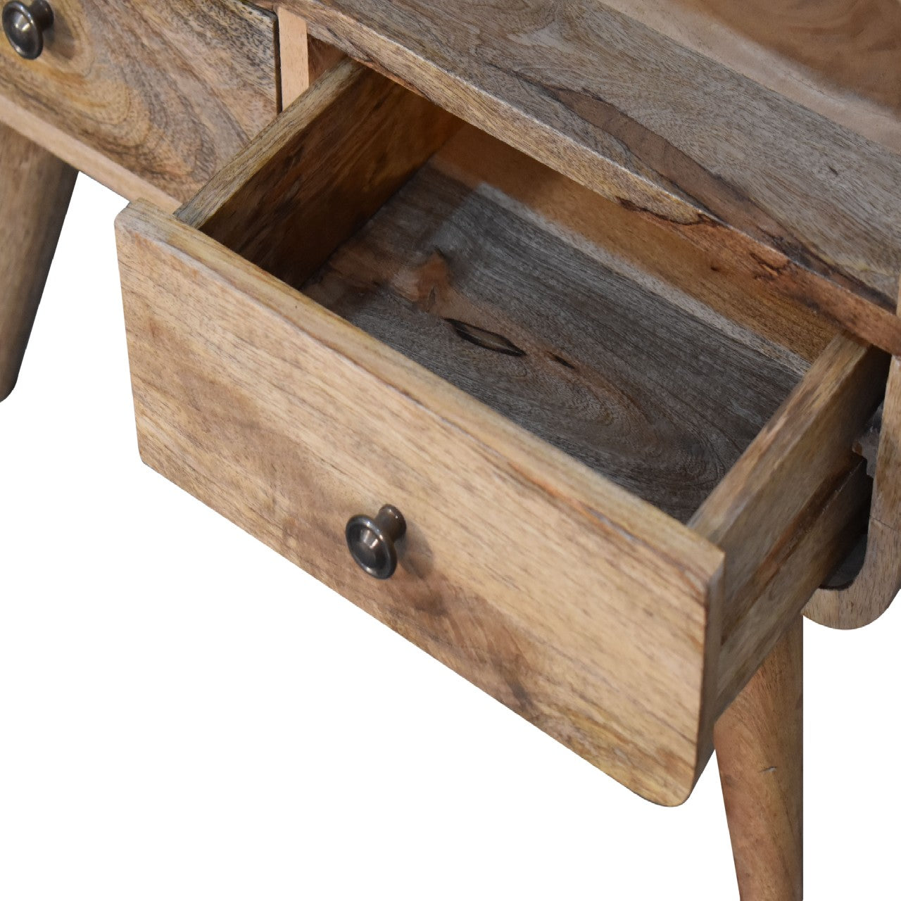 TrendTonic Mini Curved Oak-ish TV Stand - Furniture One Shop