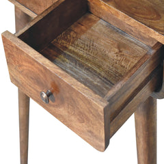 Stylish Desk Mini Grey-wash Curved Console - Furniture One Shop