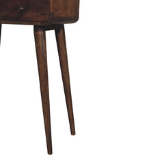 Stylish Desk Mini Grey-wash Curved Console - Furniture One Shop