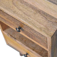 Bays water Mini Classic Multi Oak-ish Bedside - Furniture One Shop