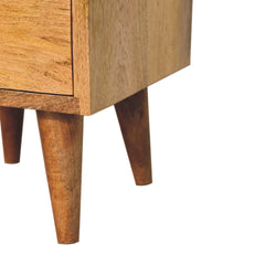 Bays water Mini Classic Multi Oak-ish Bedside - Furniture One Shop