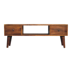 Sleek Classic Chestnut Coffee Table - Furniture One Shop
