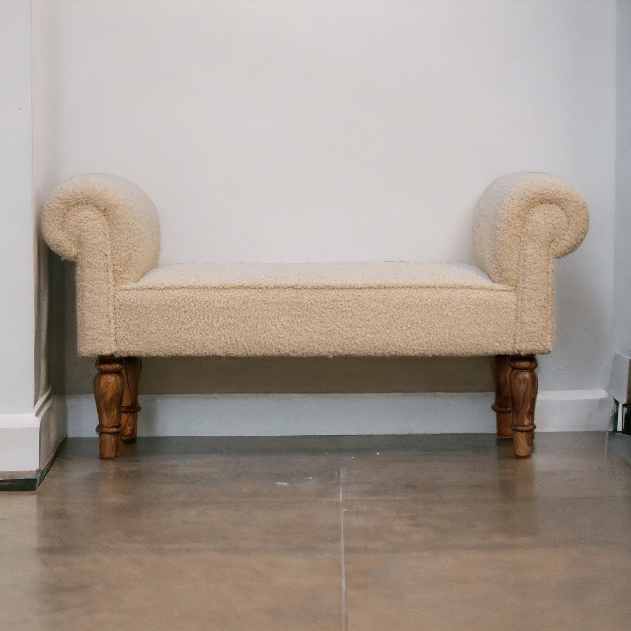 Nibble Nook Boucle Cream Bench
