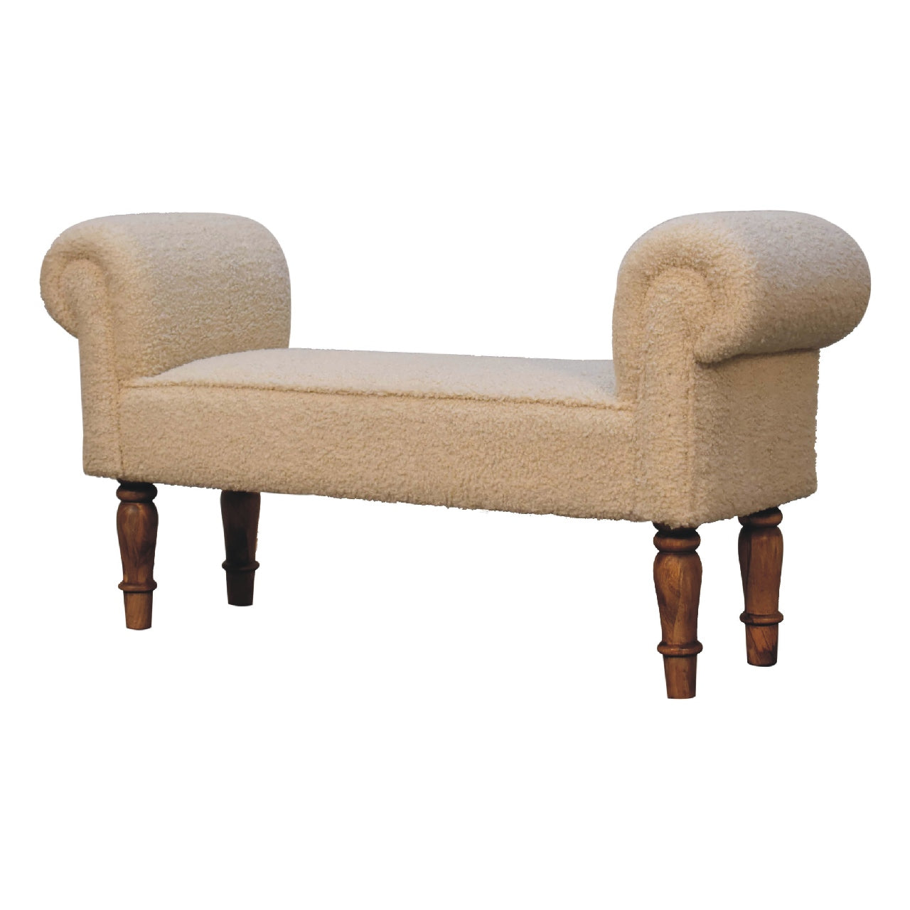 Nibble Nook Boucle Cream Bench