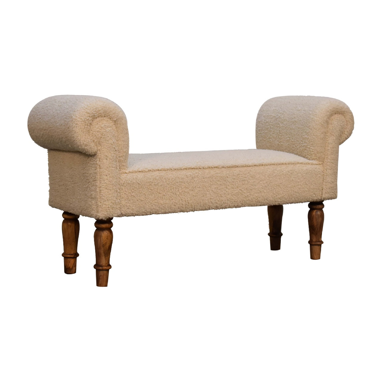 Nibble Nook Boucle Cream Bench