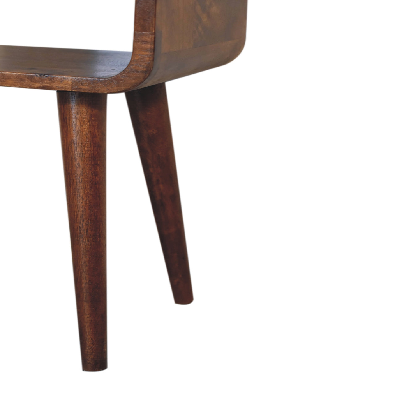 Westbourne Grove Mini Chestnut Curved Open Bedside