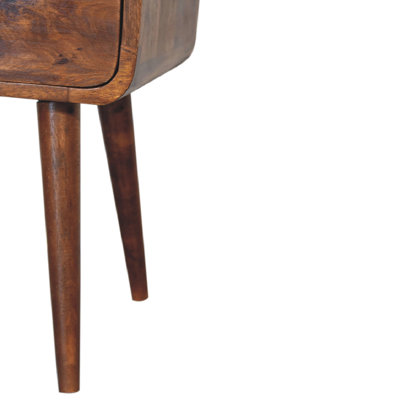 Westbourne Park Mini Chestnut Curve Open Bedside