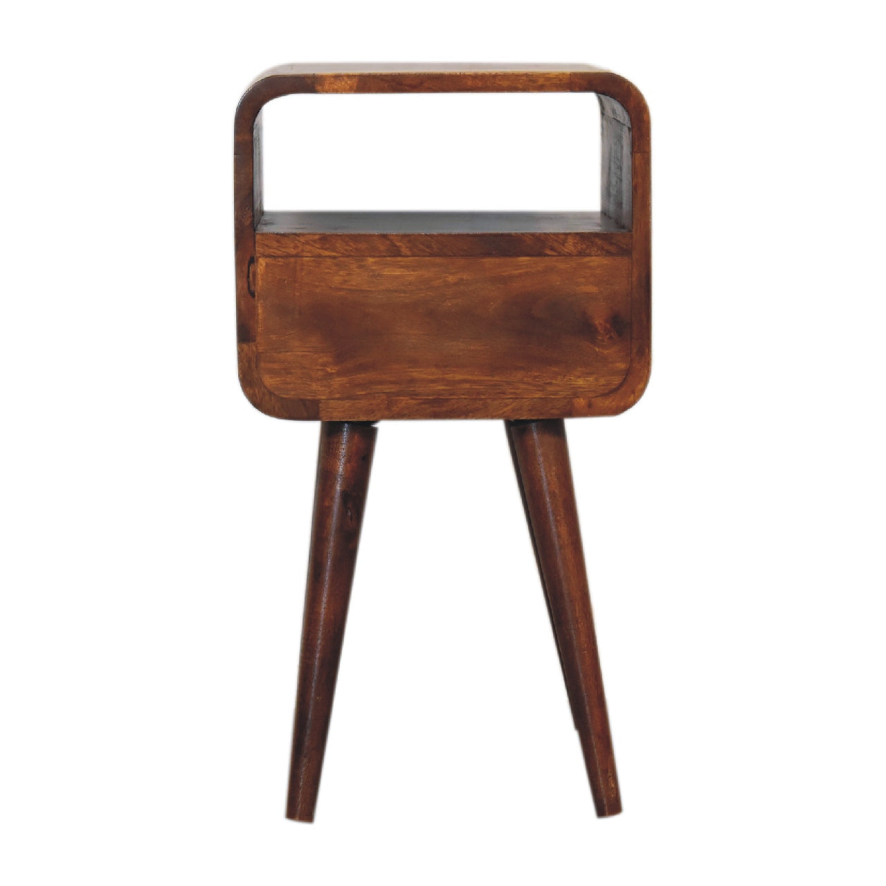 Westbourne Park Mini Chestnut Curve Open Bedside