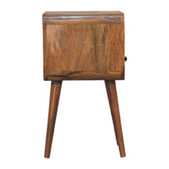 Harrow Mini Oakish Curve Open Bedside