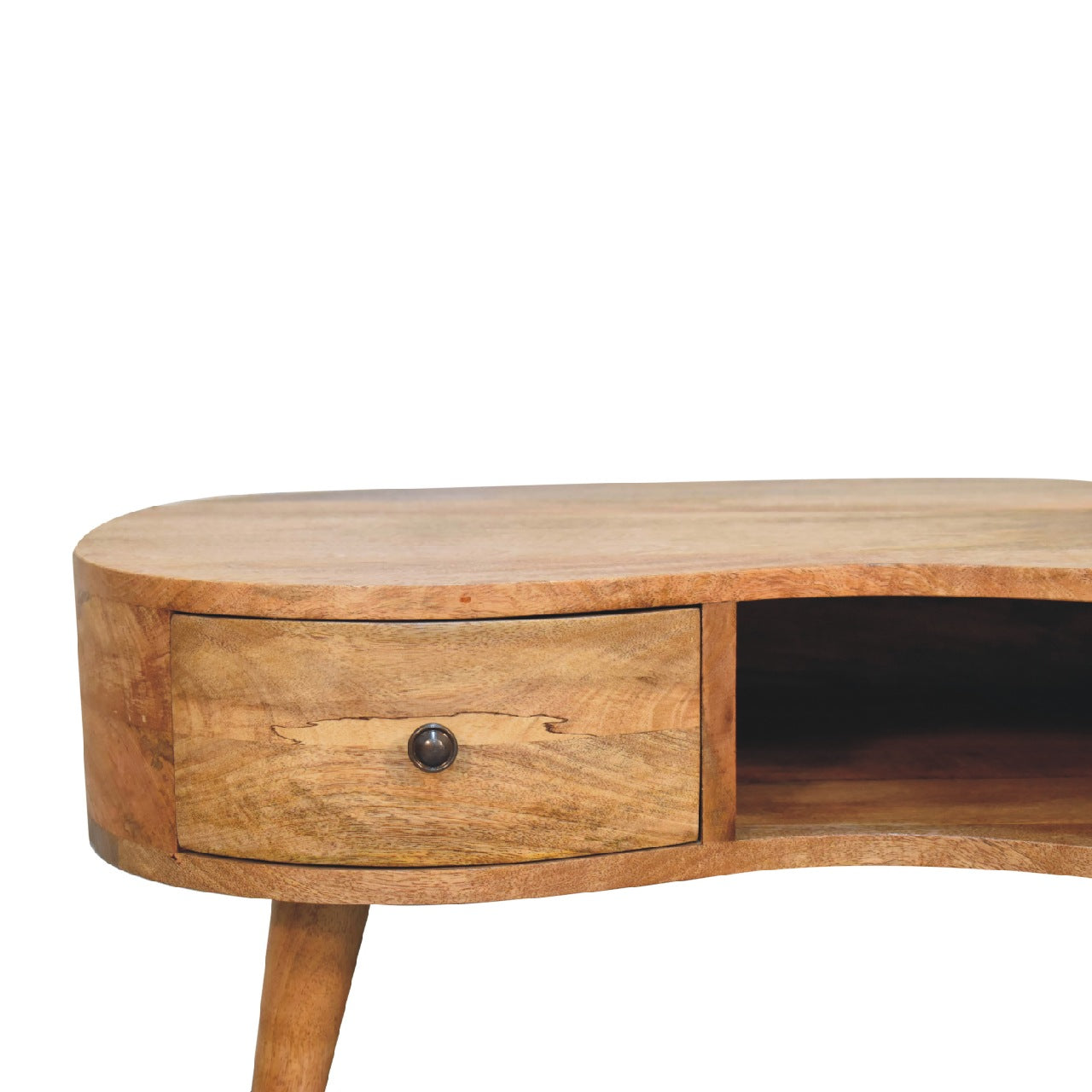 Rustic Oak-ish Wave Coffee Table - Furniture One Shop