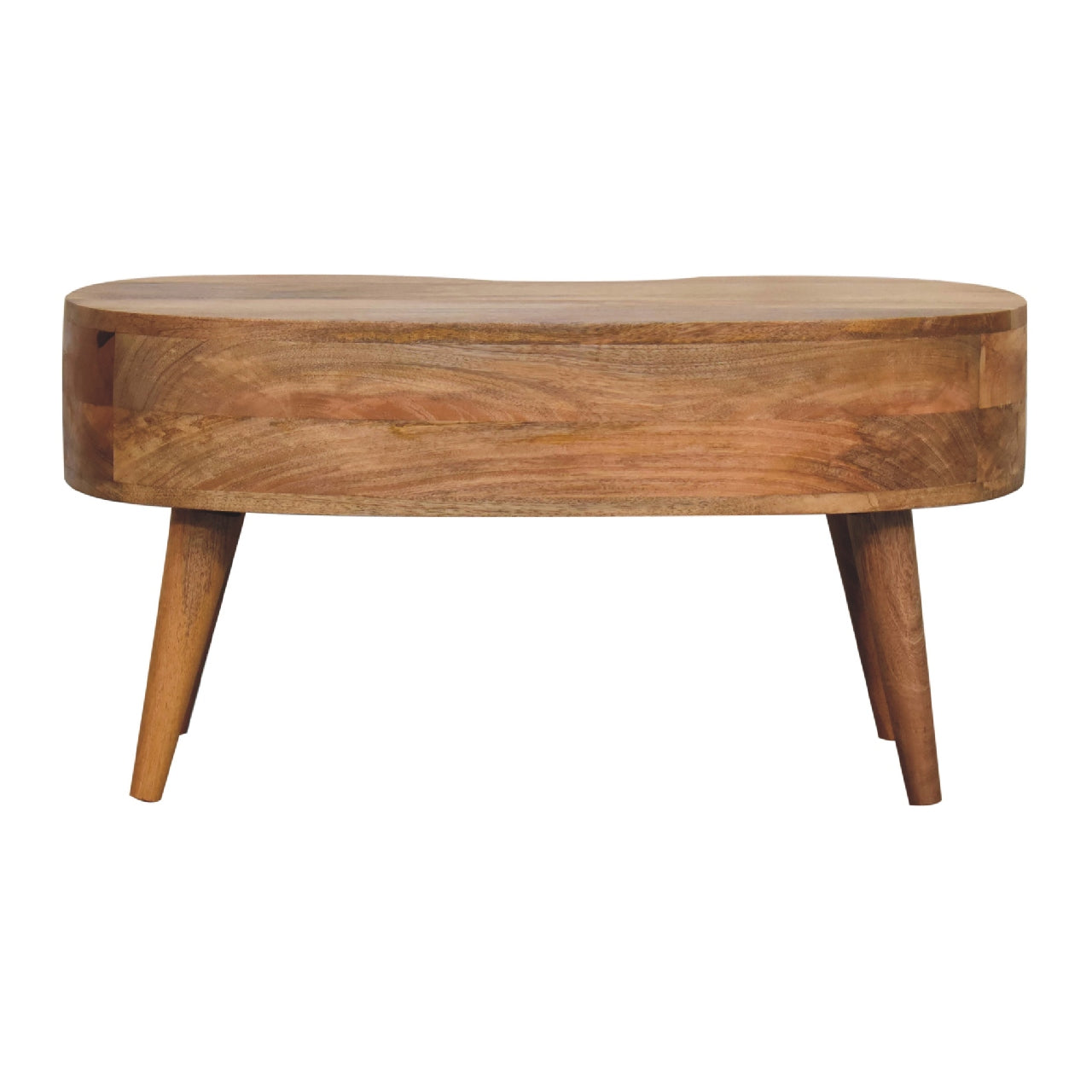 Rustic Oak-ish Wave Coffee Table - Furniture One Shop