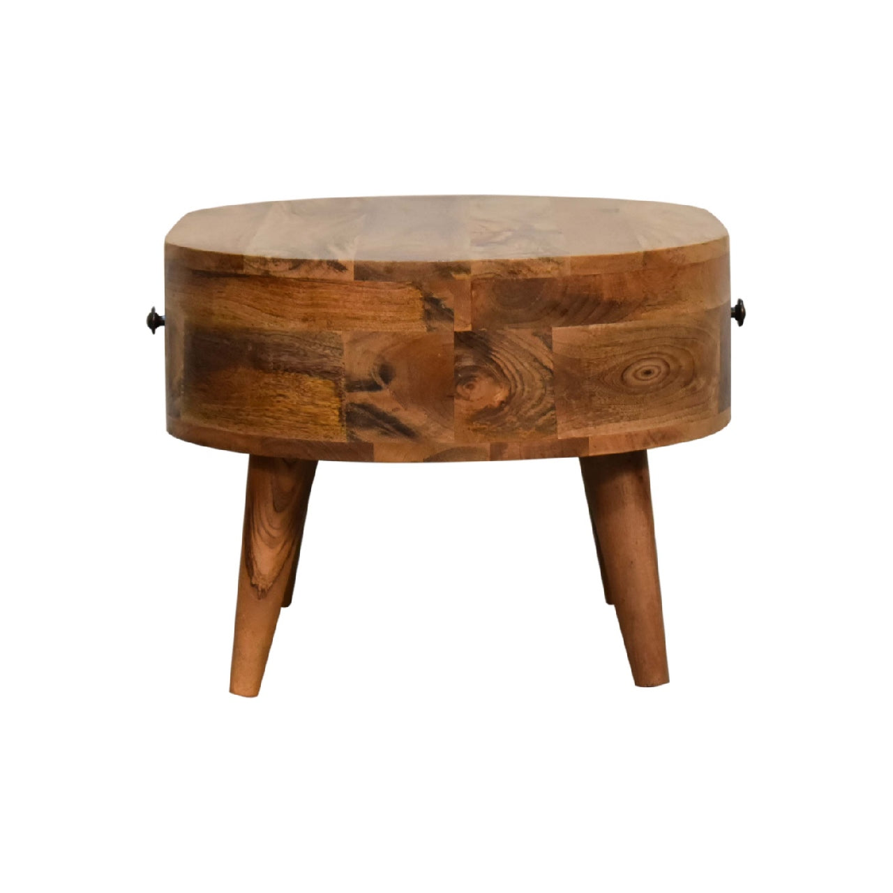 Mod Mini Oak-ish Rounded Coffee Table - Furniture One Shop