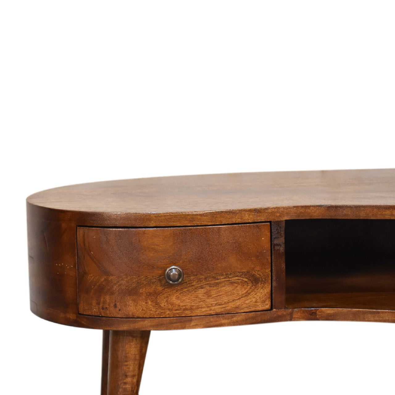 Swank Mini Chesnut Wave Coffee Table - Furniture One Shop