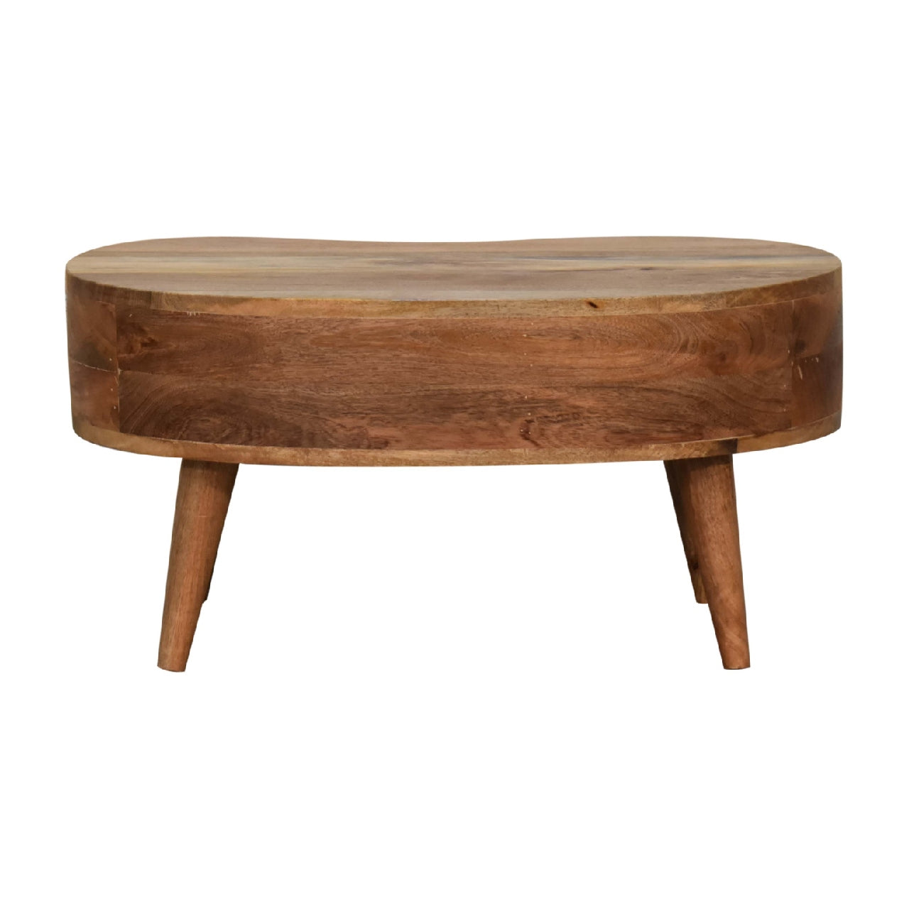 Vogue Mini Oak-ish Wave Coffee Table - Furniture One Shop