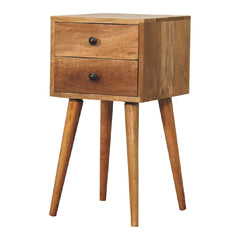 Albany Mini 2 Drawer Oak-ish Bedside