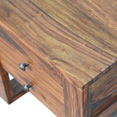 Gloucester U-Square Honey Bedside - Furniture One Shop