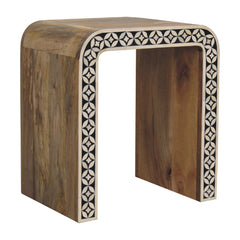 Edessa Bone Inlay Side Table - Furniture One Shop