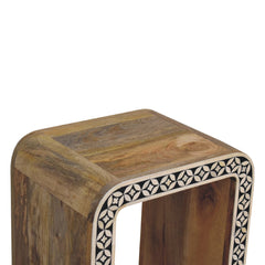 Edessa Bone Inlay Side Table - Furniture One Shop