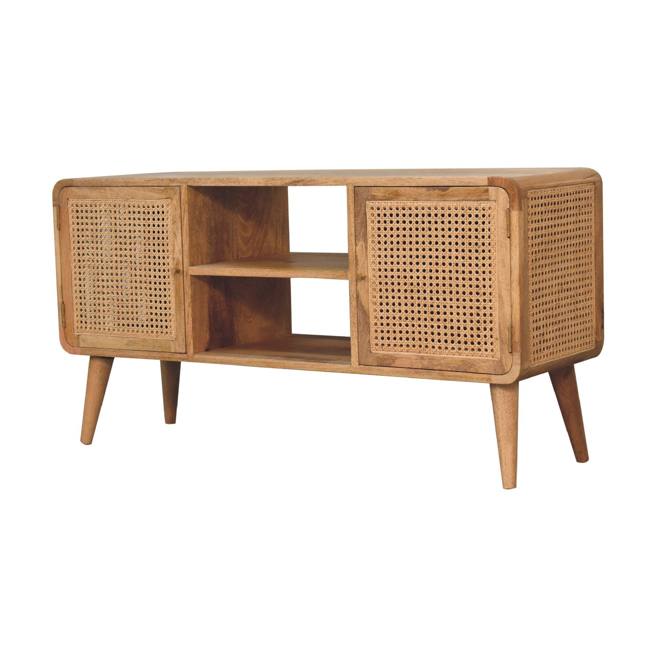 Sleek Scape Larrisa Woven TV Stand - Furniture One Shop