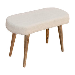 Feast Seat Cream Boucle Nordic Bench