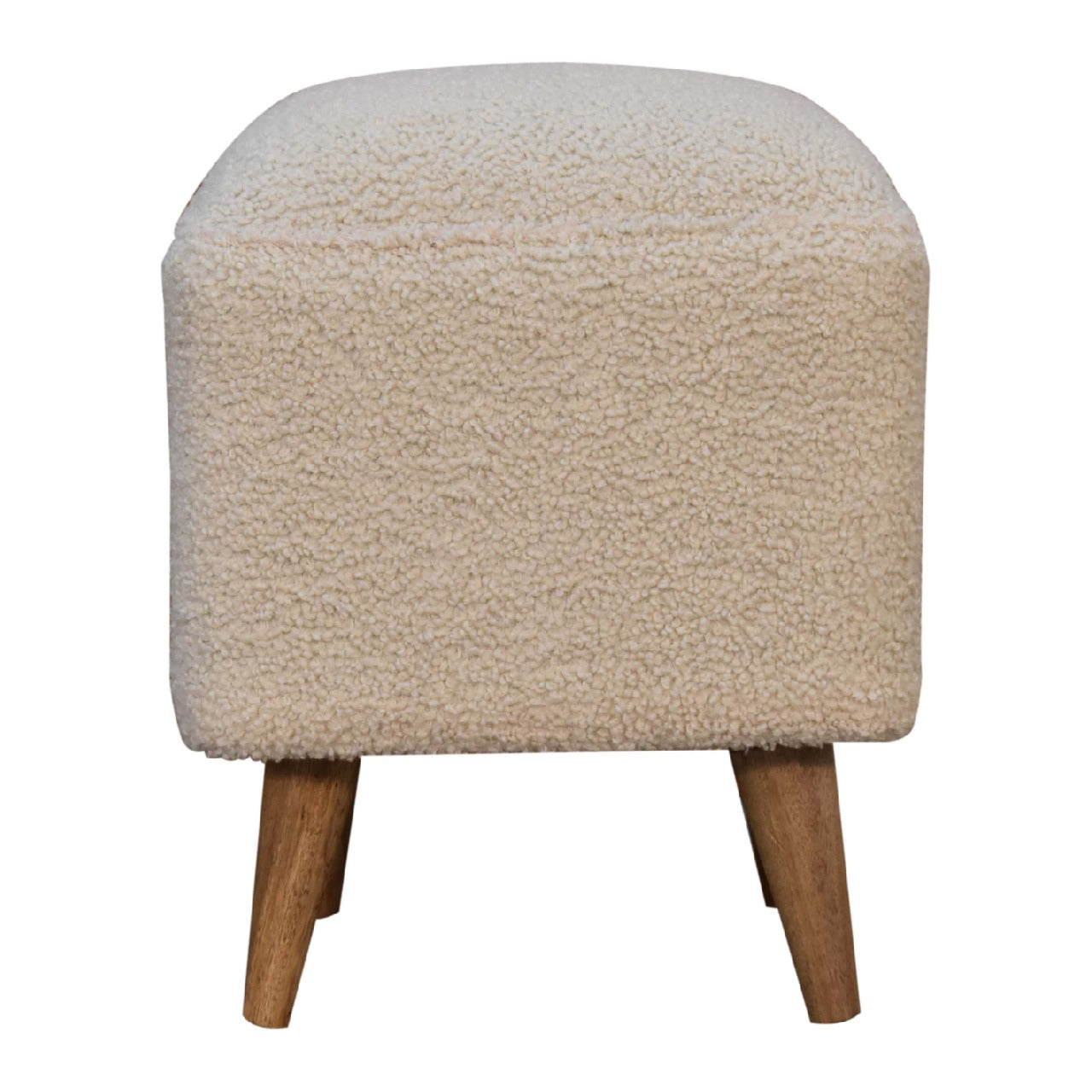 Gourmet Bench Cream Boucle Squoval Bench