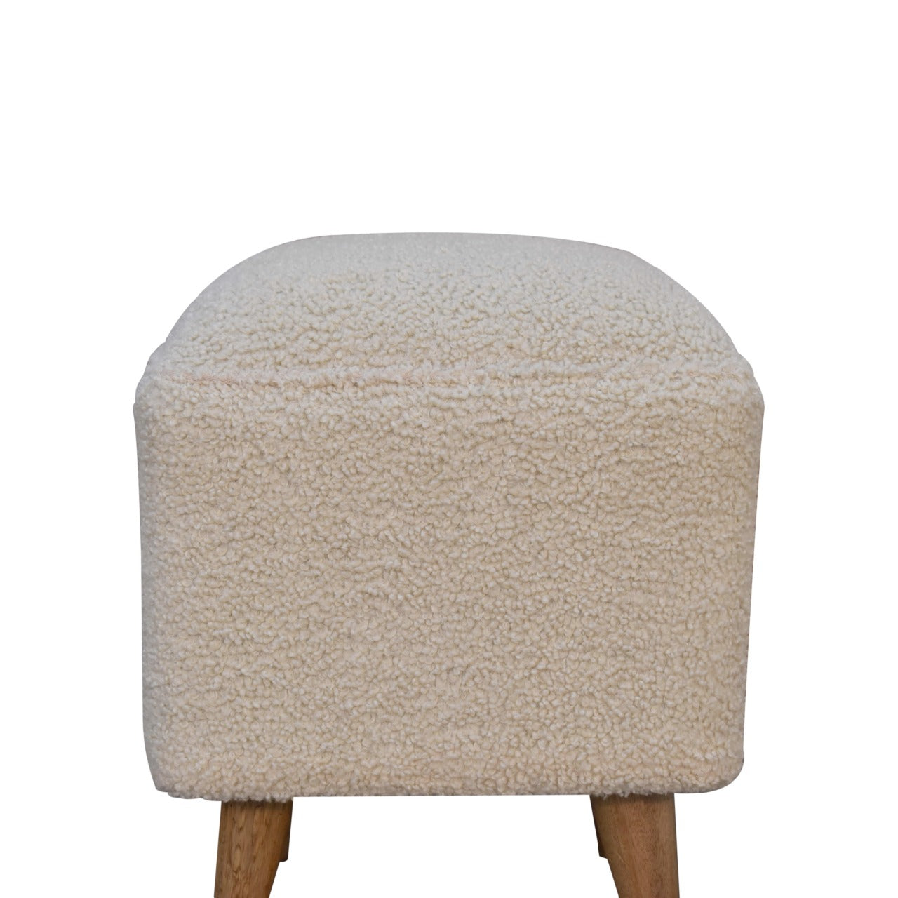 Gourmet Bench Cream Boucle Squoval Bench
