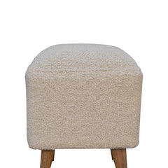 Gourmet Bench Cream Boucle Squoval Bench
