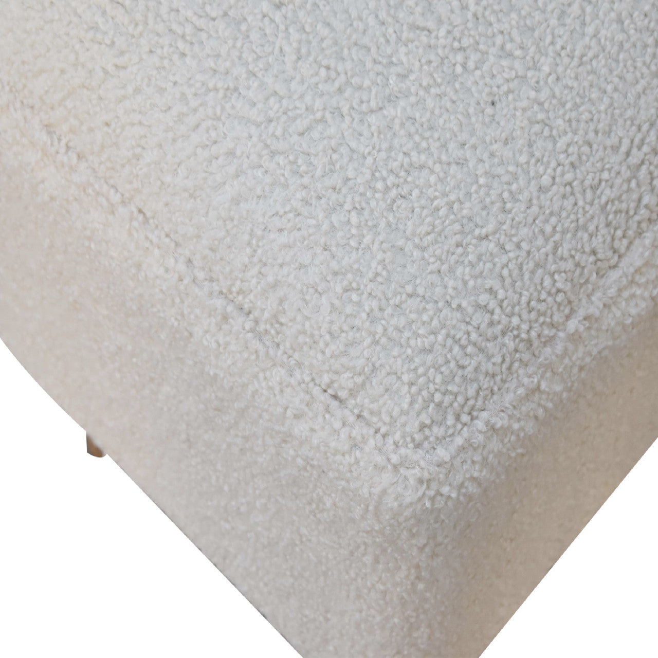 Gourmet Bench Cream Boucle Squoval Bench