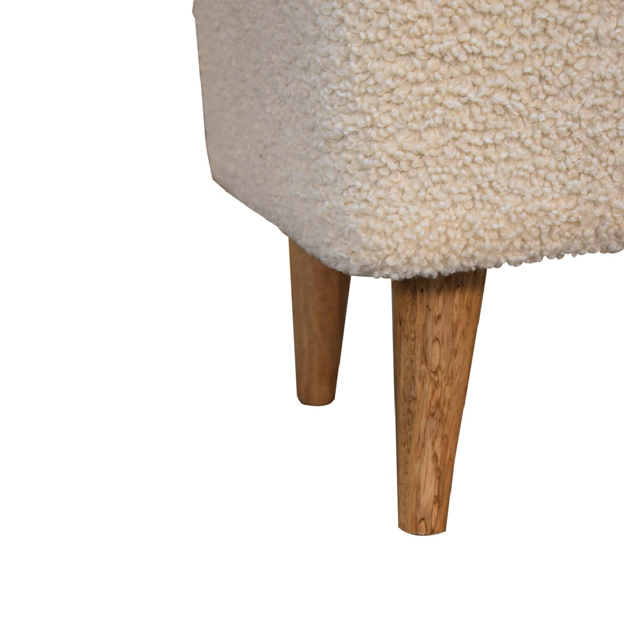 Gourmet Bench Cream Boucle Squoval Bench