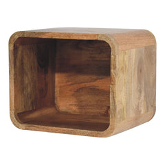 Danny Oak-ish Floating Open Bedside - Furniture One Shop