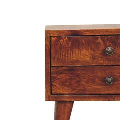 Tommy Mini Chestnut Modern Bedside