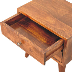 Tommy Mini Chestnut Modern Bedside