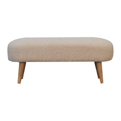 Tasting Seat Boucle Hallway Bench