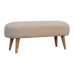 Tasting Seat Boucle Hallway Bench