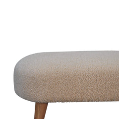 Tasting Seat Boucle Hallway Bench