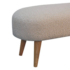 Tasting Seat Boucle Hallway Bench