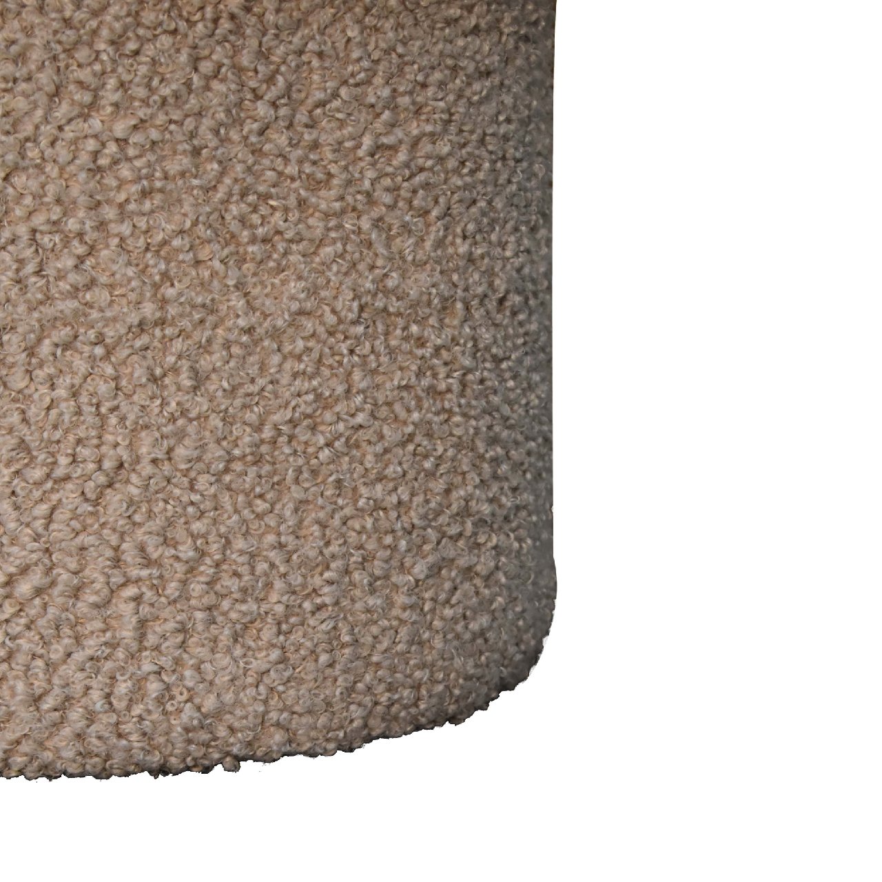 LeisureLedge Mud Boucle Mushroom Footstool