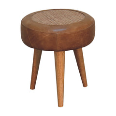 CushCorner Seagrass Buffalo Footstool