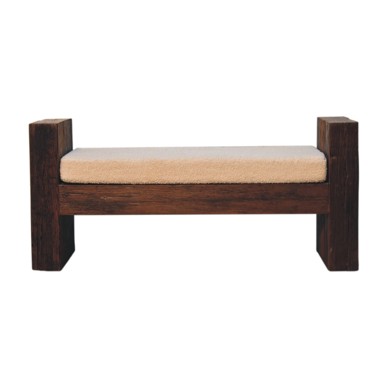 Lunch on Seat Reclaimed Boucle Bench