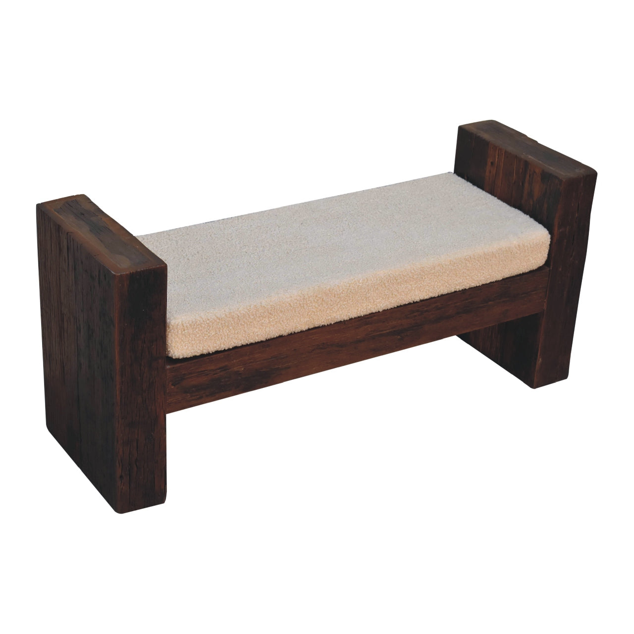 Lunch on Seat Reclaimed Boucle Bench