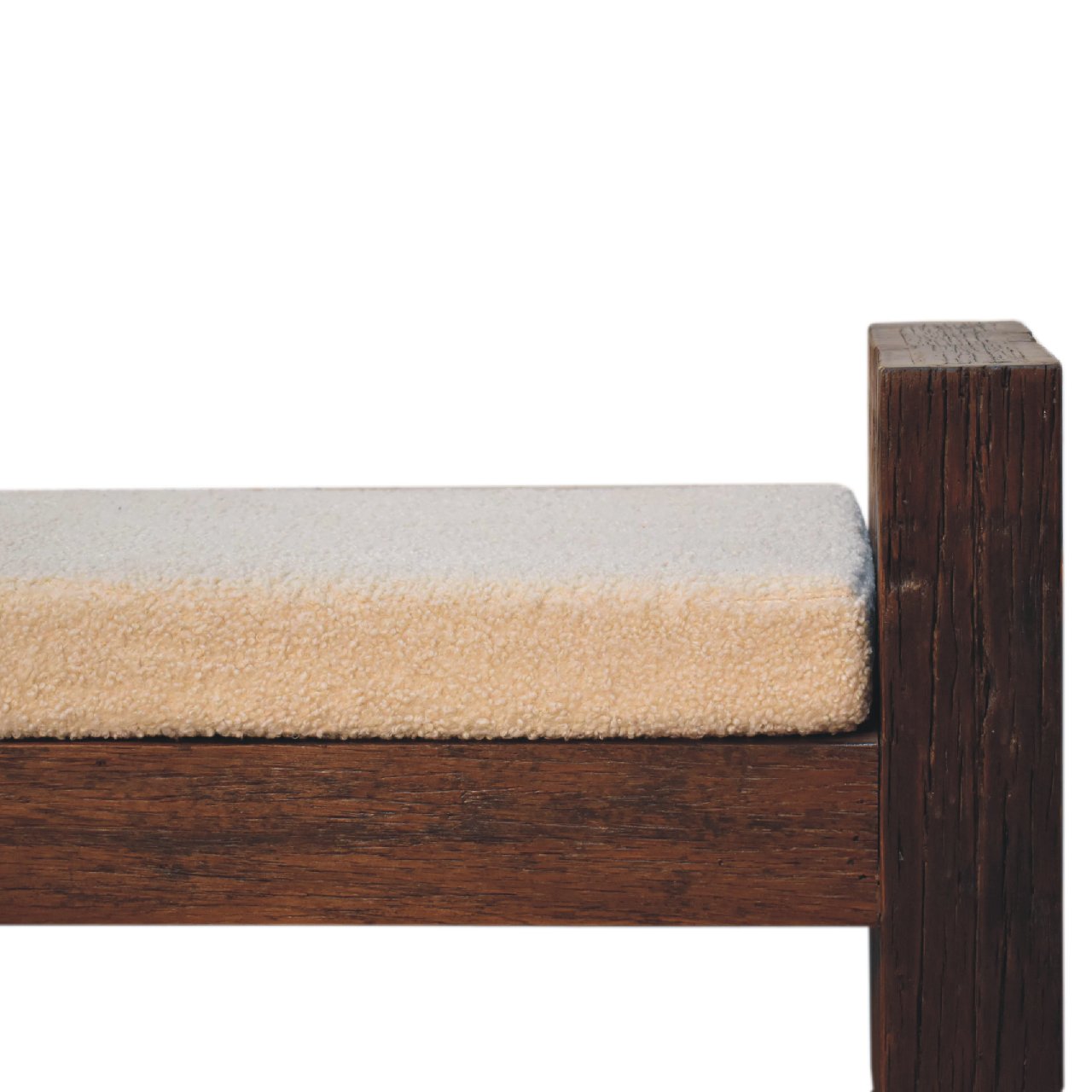Lunch on Seat Reclaimed Boucle Bench