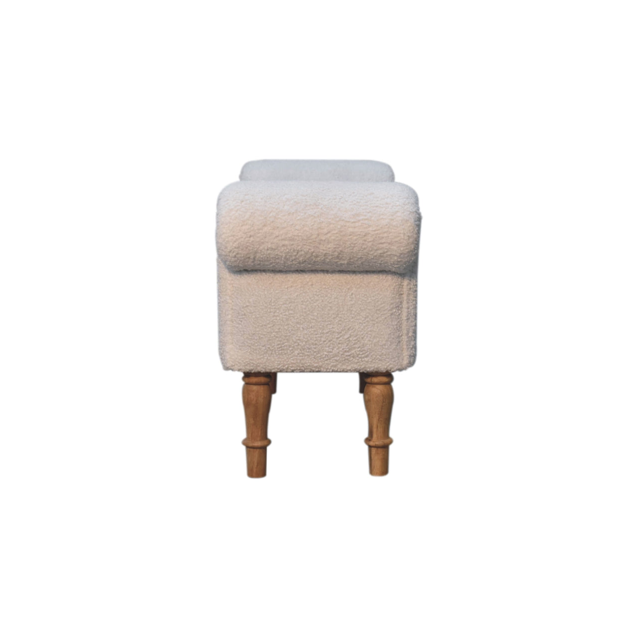 Supper Bench White Boucle Bedroom Bench
