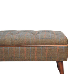 Bite Seat Multi Tweed Buffalo Pipe Bench - Furniture One Shop