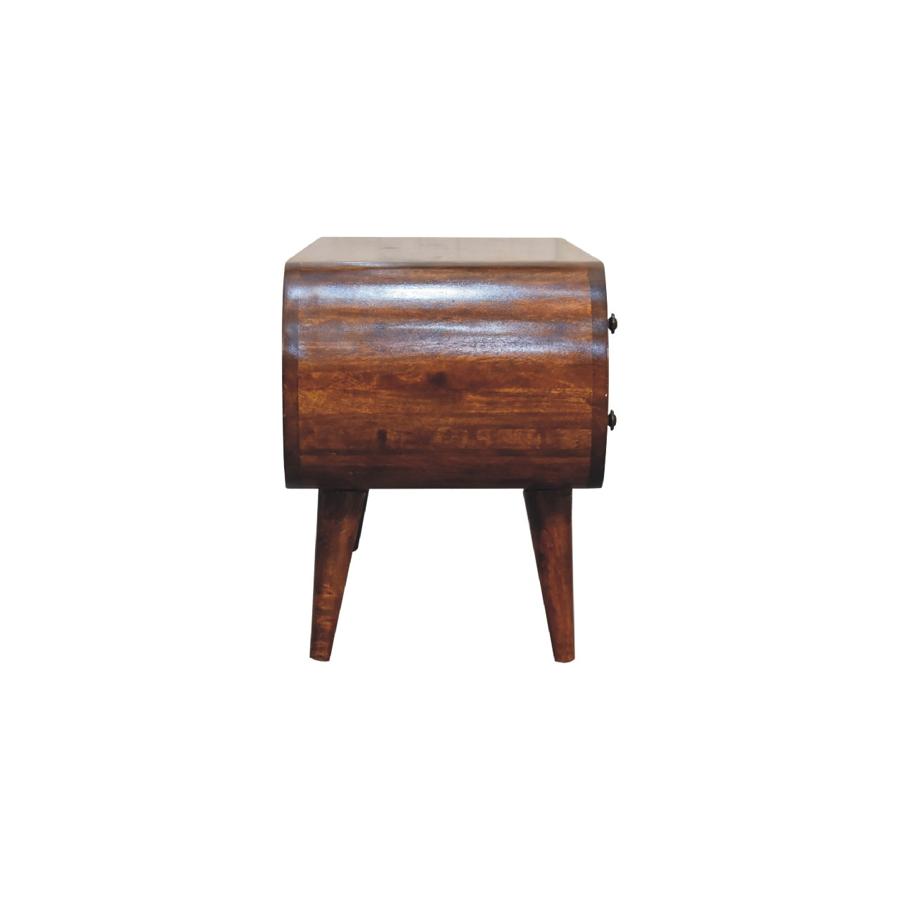 ClassyCharm Chestnut Circular TV Stand - Furniture One Shop