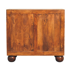 Chestnut Carved Ball Cabinet - Furniture One Shop