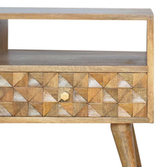 Bali Diamond Carved TV Unit