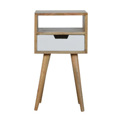 Pall Mall Mini White Hand Painted Bedside